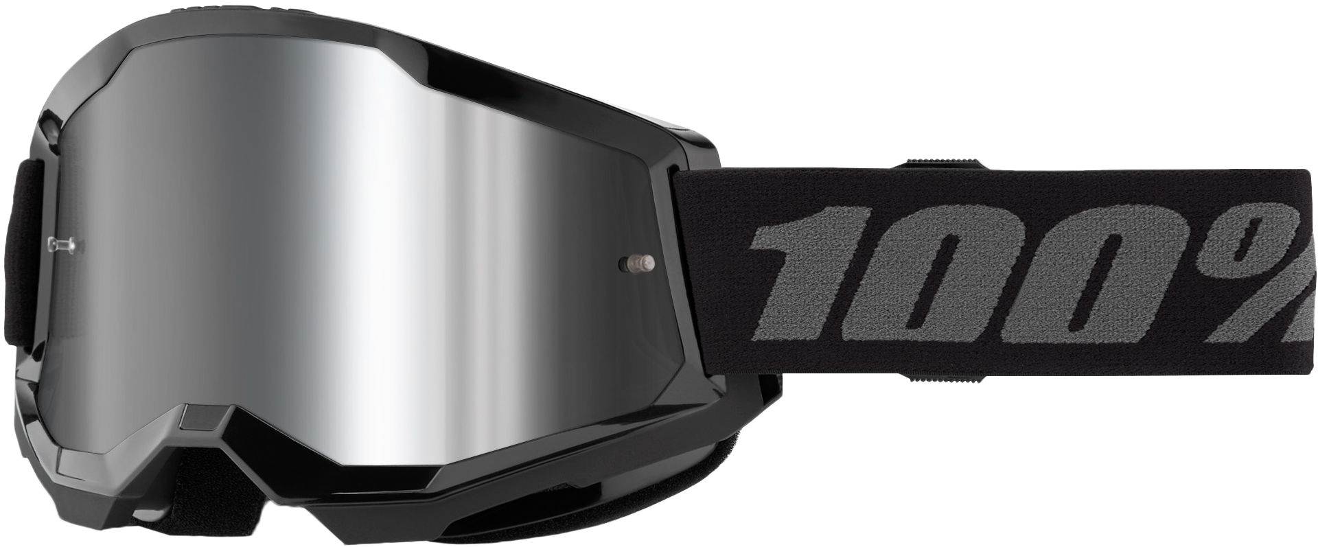 STRATA 2 GOGGLE BLACK MIRROR SILVER LENS