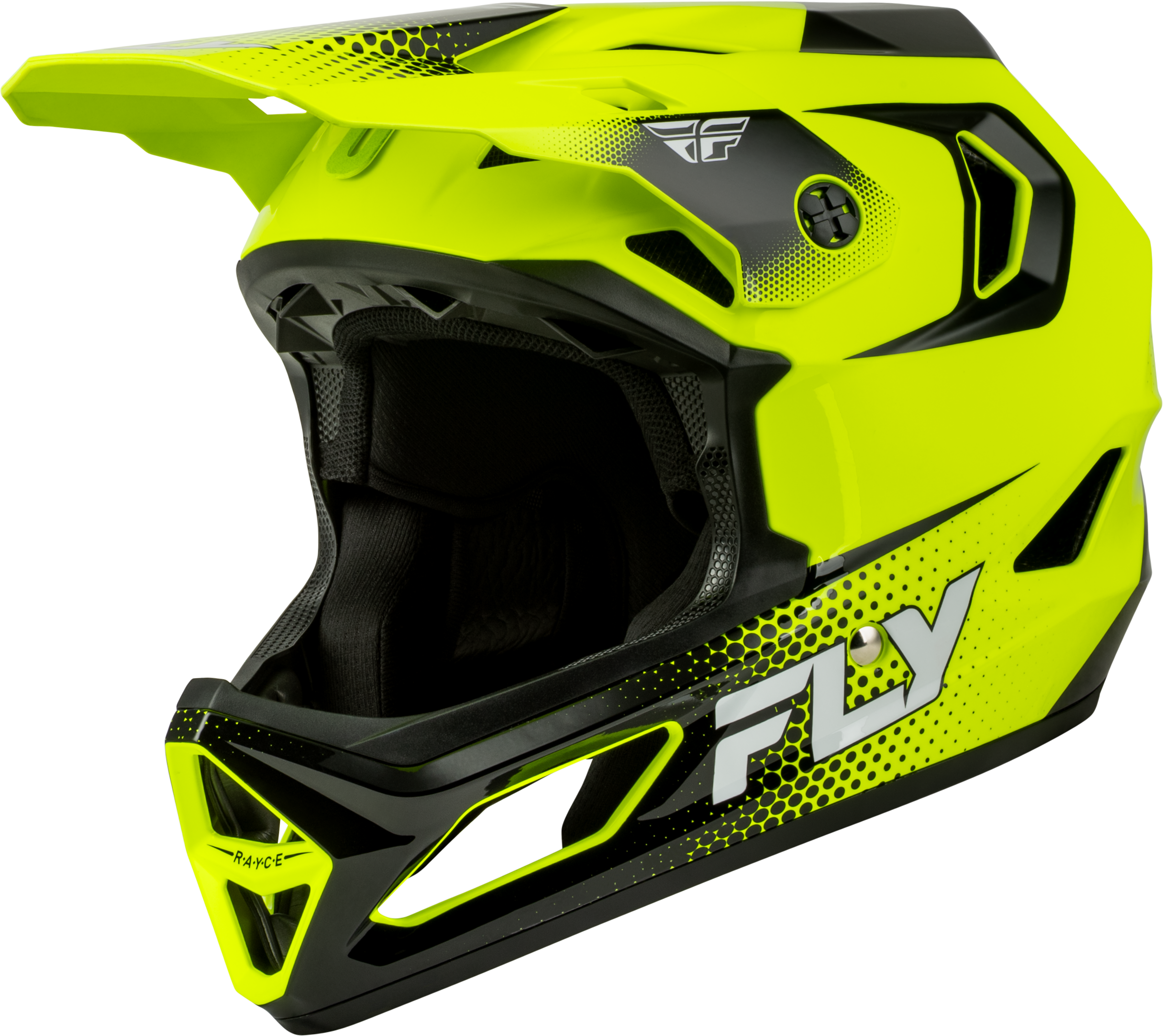 RAYCE SONAR BICYCLE HELMET HI-VIS/BLACK/WHITE LG