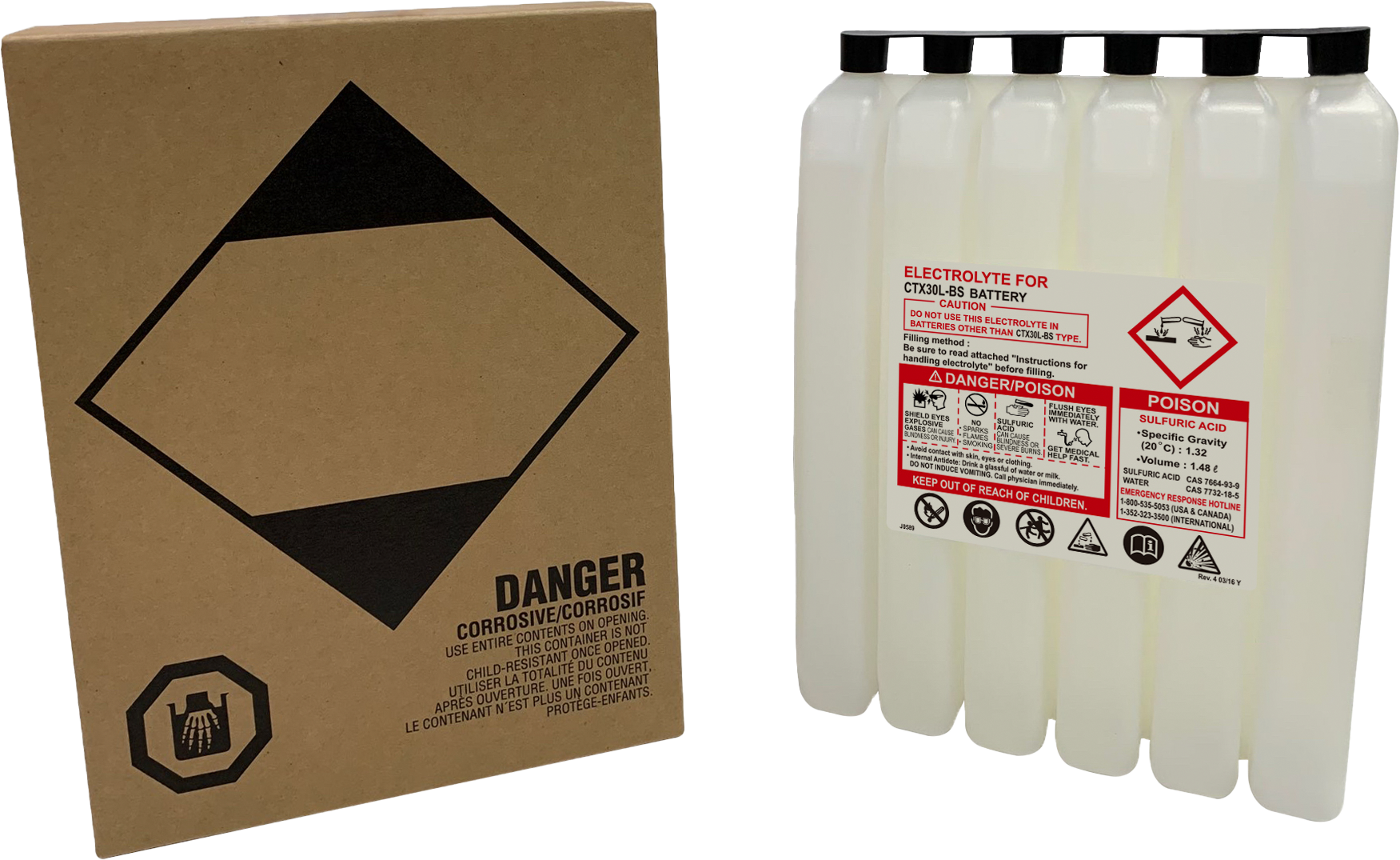 SEALED BATTERY ELECTROLYTE PACK 1482CC