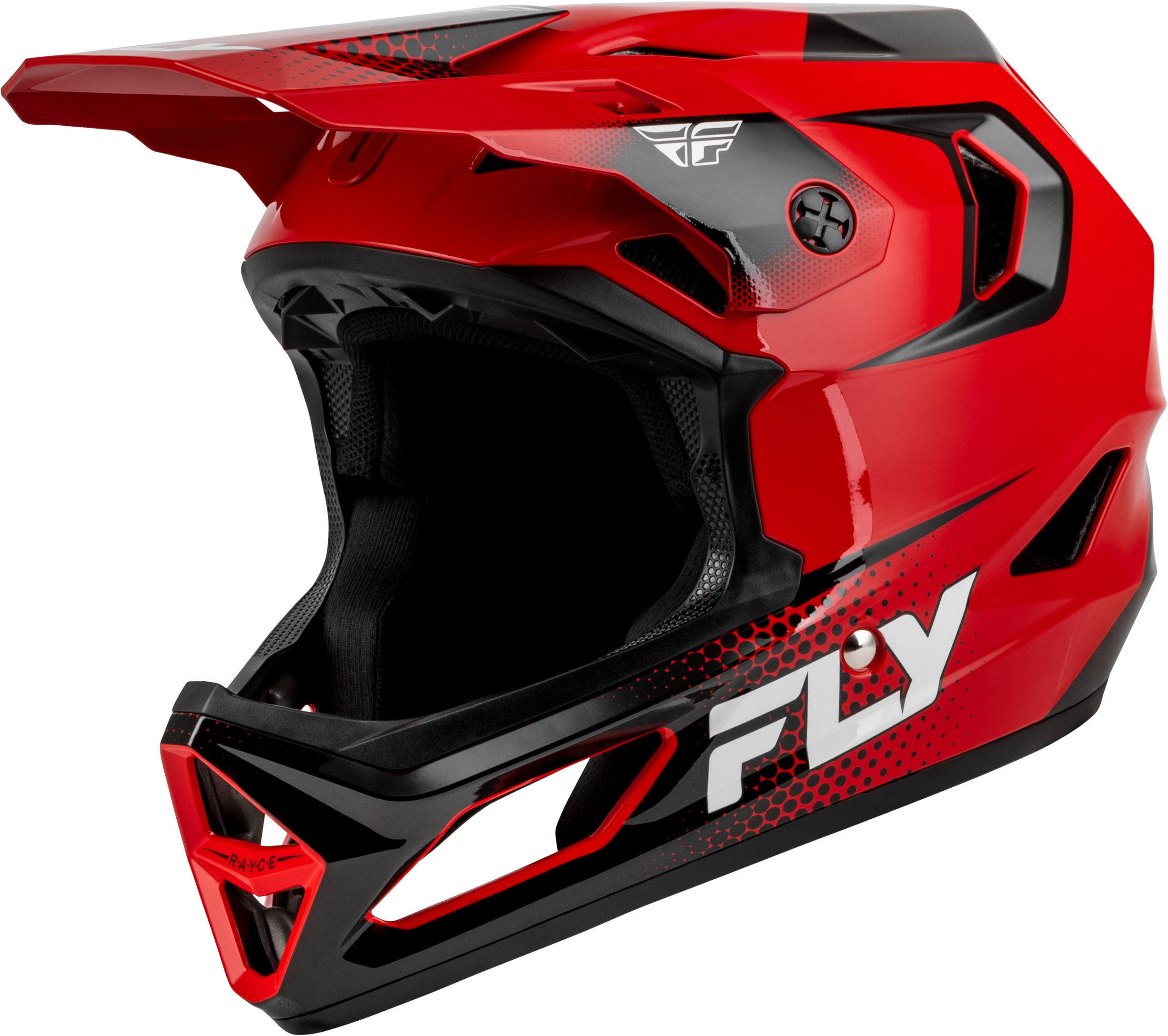 YTH RAYCE SONAR BICYCLE HLMT RED/BLACK/WHITE YS