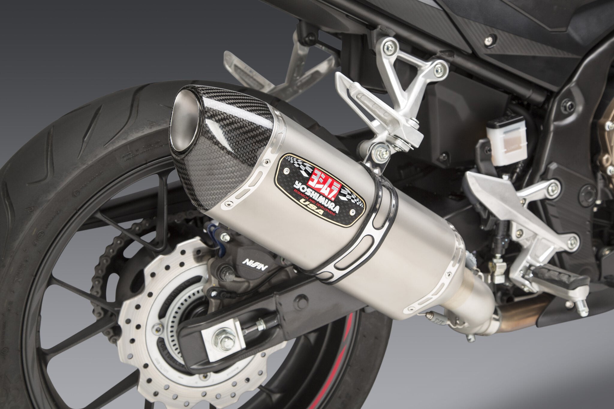 EXHAUST STREET R-77 SLIP-ON SS-SS-CF WORKS #960-1278
