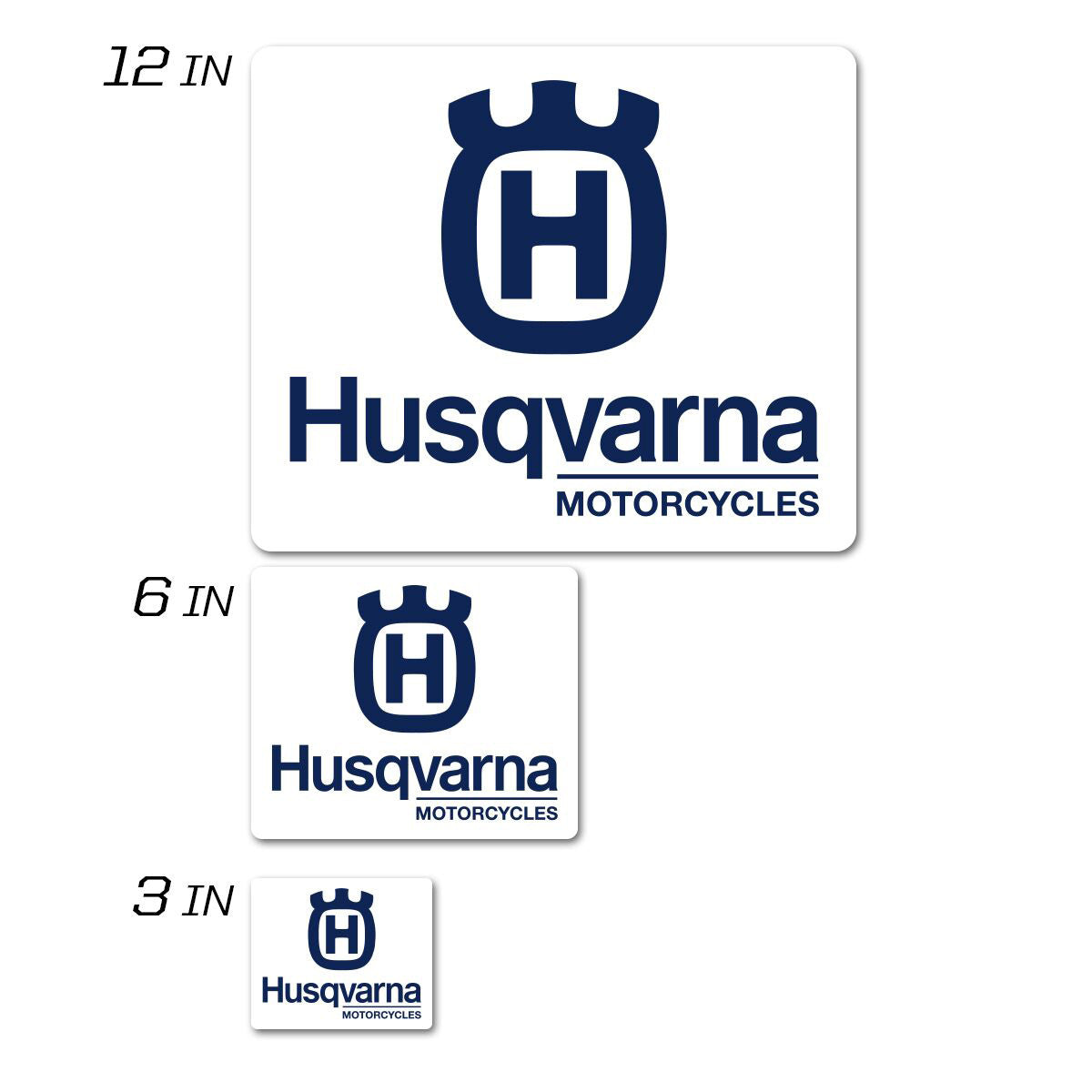 HUSQVARNA ICON DECAL 6" SQUARE