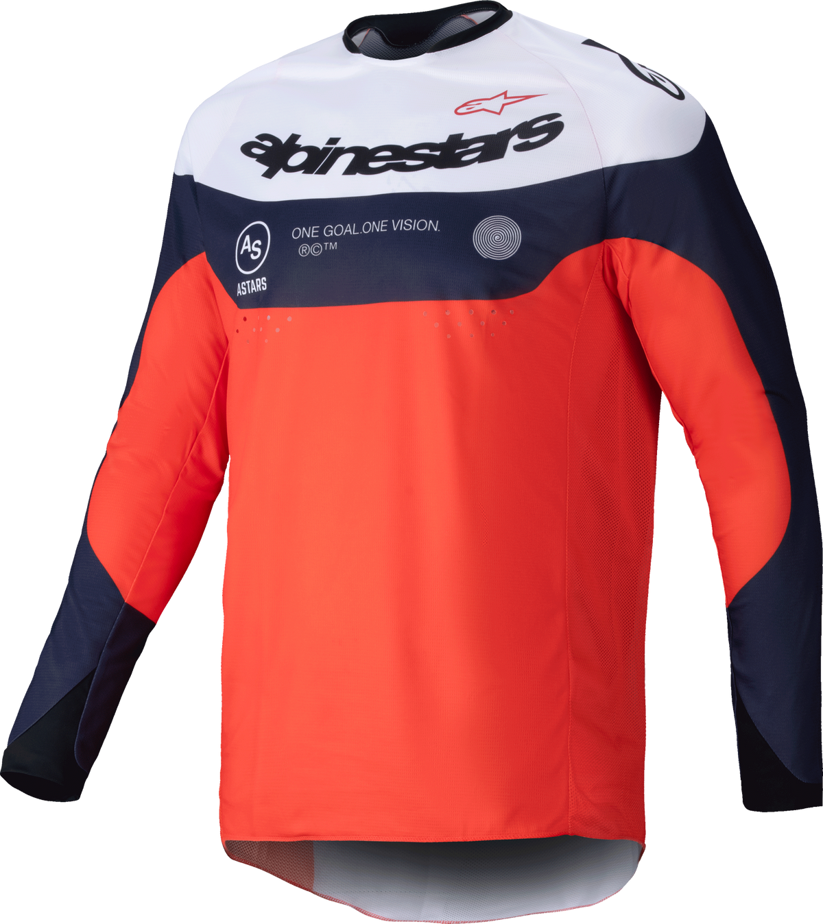 PRO-DURA JERSEY NAVY/HOT ORANGE/WHITE MD