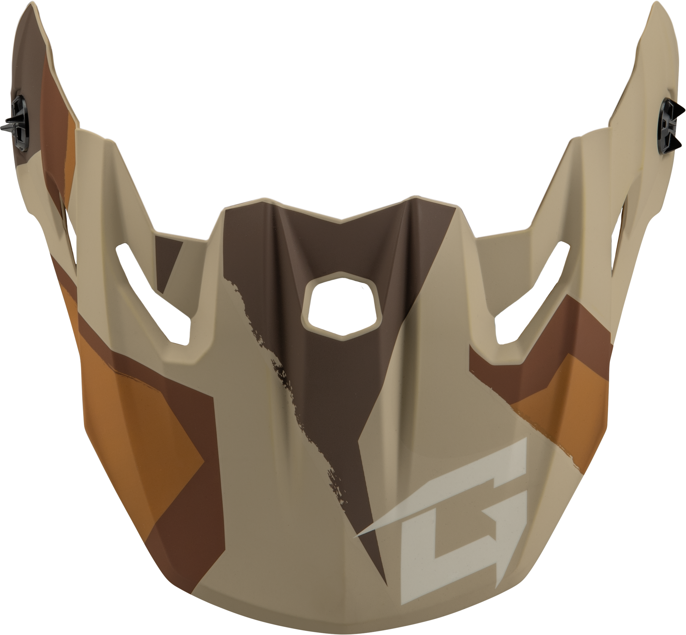 MX-96 SPLINTER VISOR W/SCREWS MATTE BRWN/TAN/WHITE