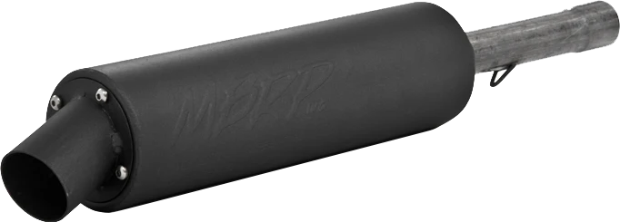 SINGLE SLIP-ON SYSTEM W/ UTILITY MUFFLER BLK SUZ