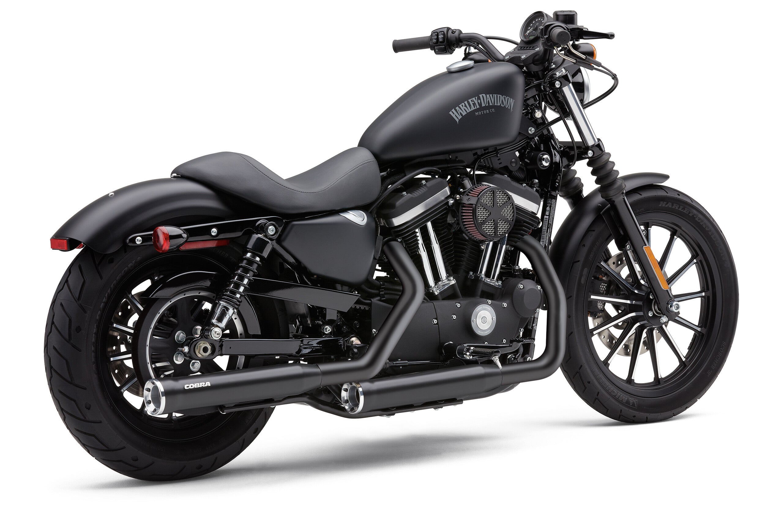 3" RPT SLIP-ONS BLACK SPORTSTER 14-24