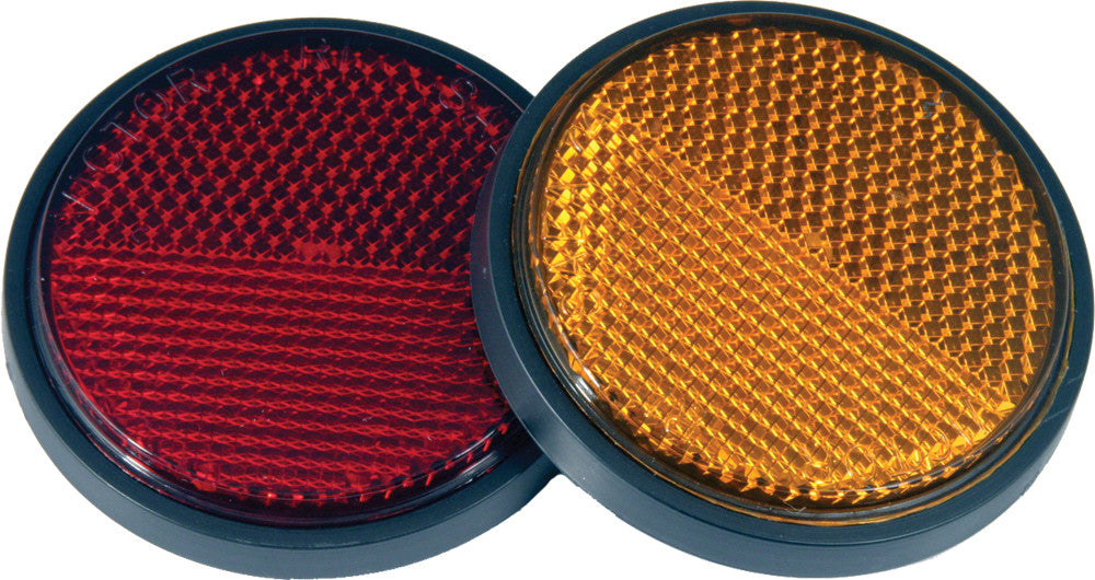 REFLECTOR ADHESIVE MOUNT AMBER