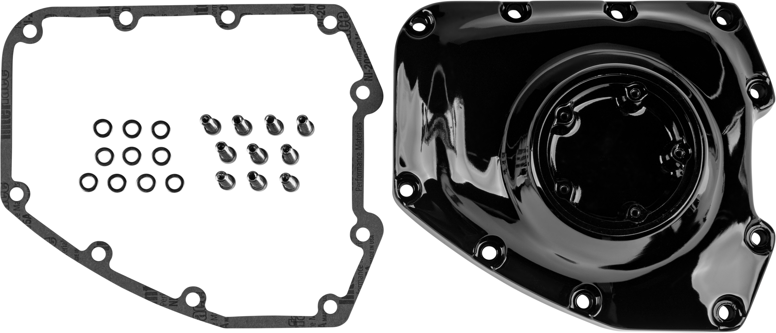 TC CAM COVER BLACK W/ GSKT HRDWR 02-17