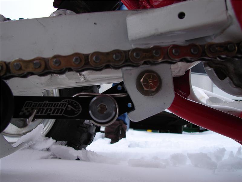 Max RPM Chain Tensioner Gusset - Stock Swing Arm