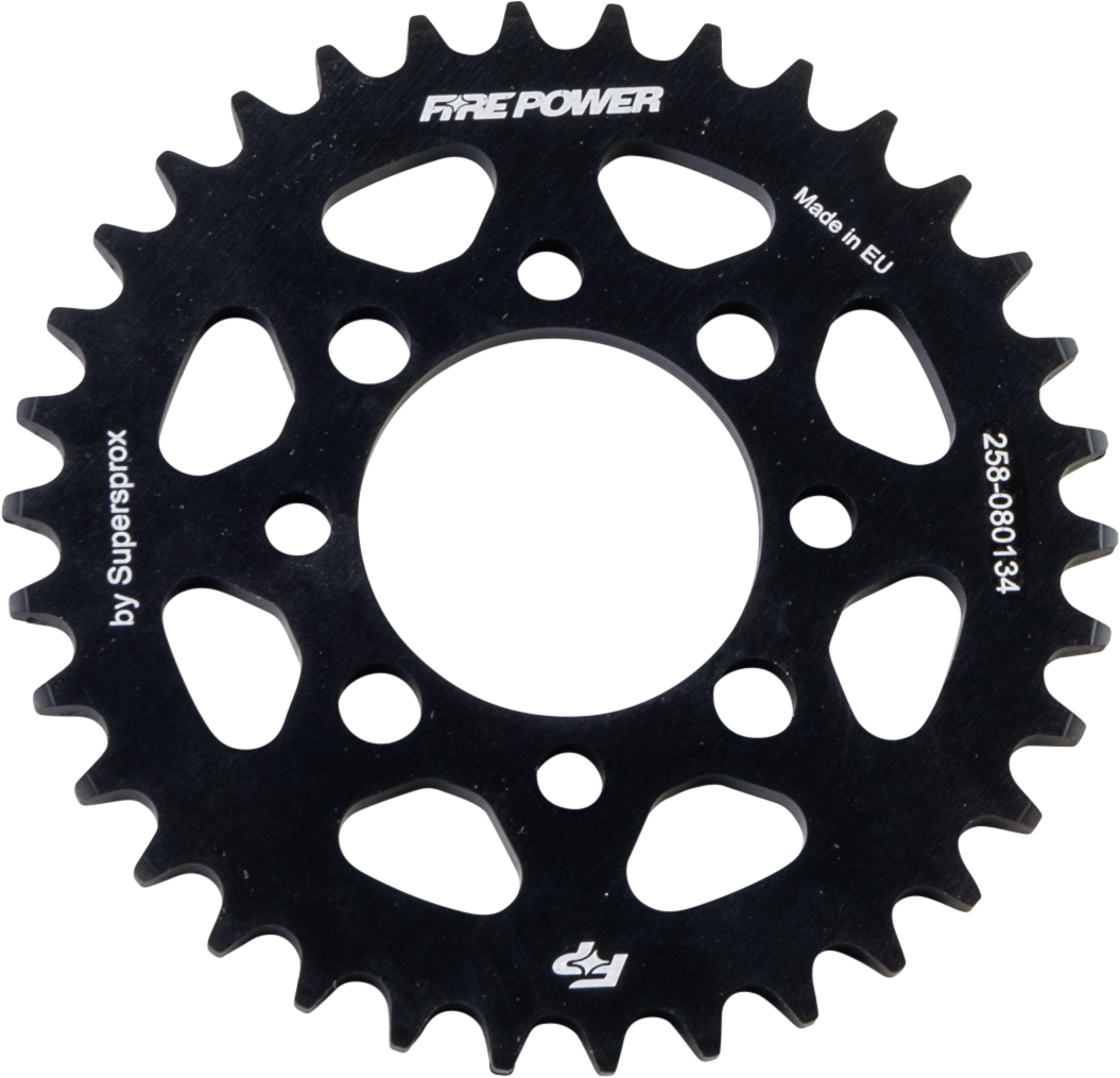 REAR SPROCKET ALUMINUM 34T BLK