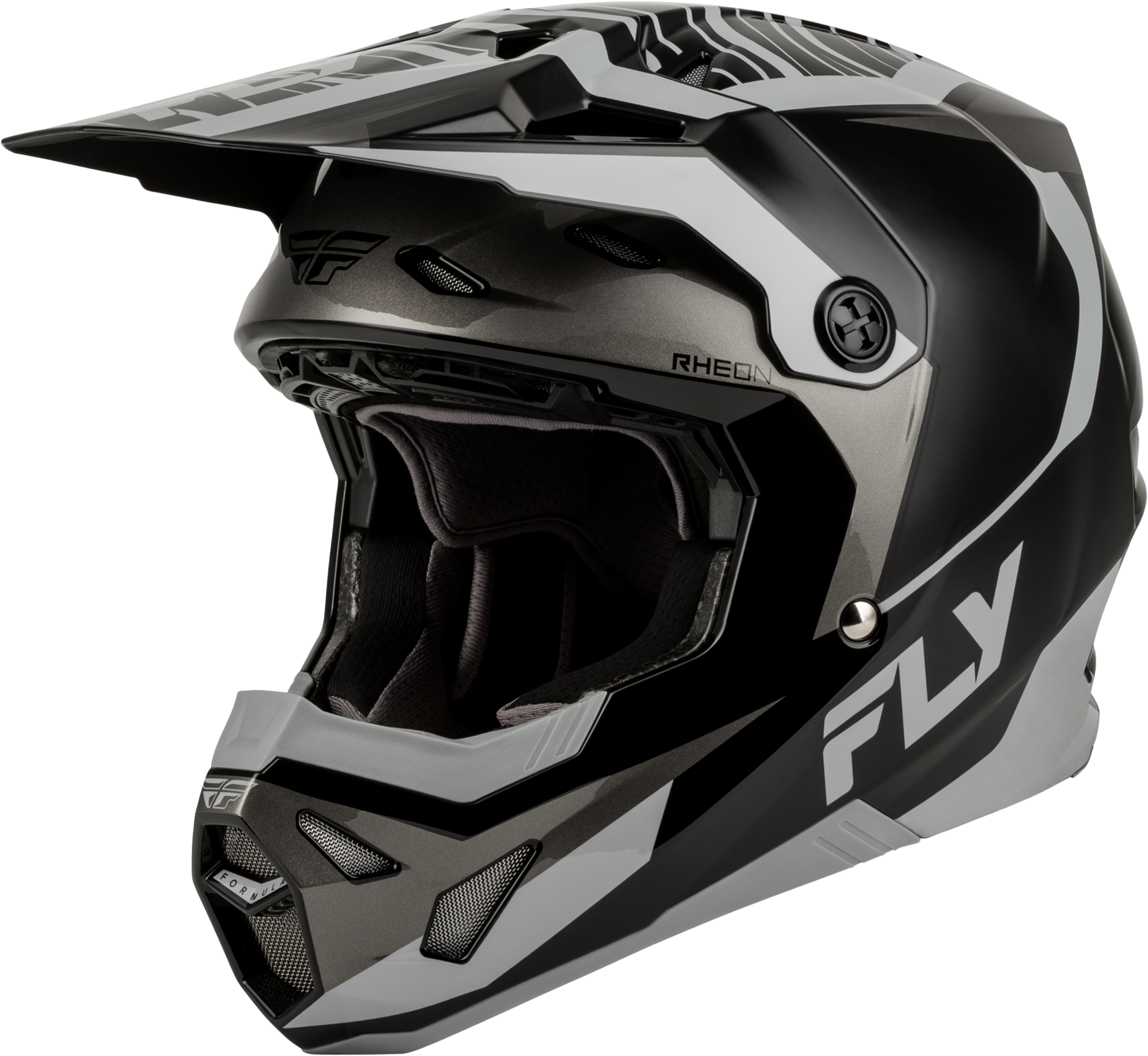FORMULA CP CHARGE HELMET BLACK/GREY/LIGHT GREY MD
