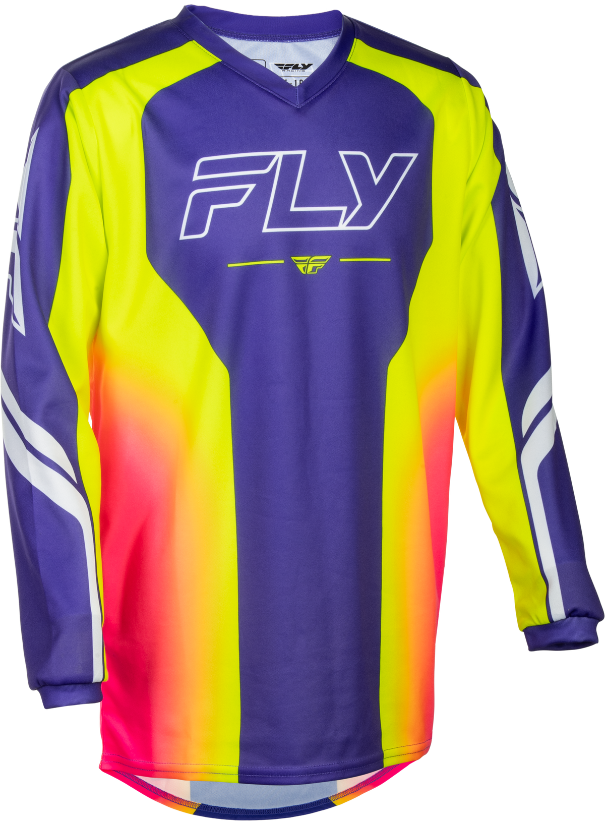 YOUTH F-16 RAZE JERSEY PURPLE/PINK/YELLOW YS