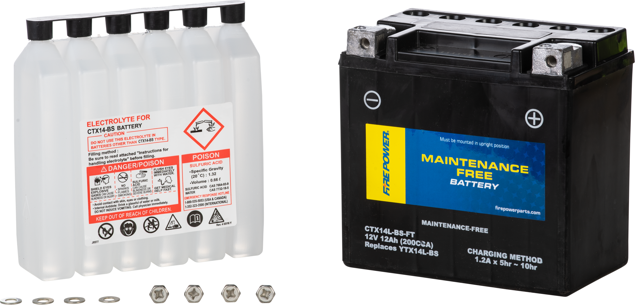 BATTERY CTX14L-BS-FT MAINTENANCE FREE