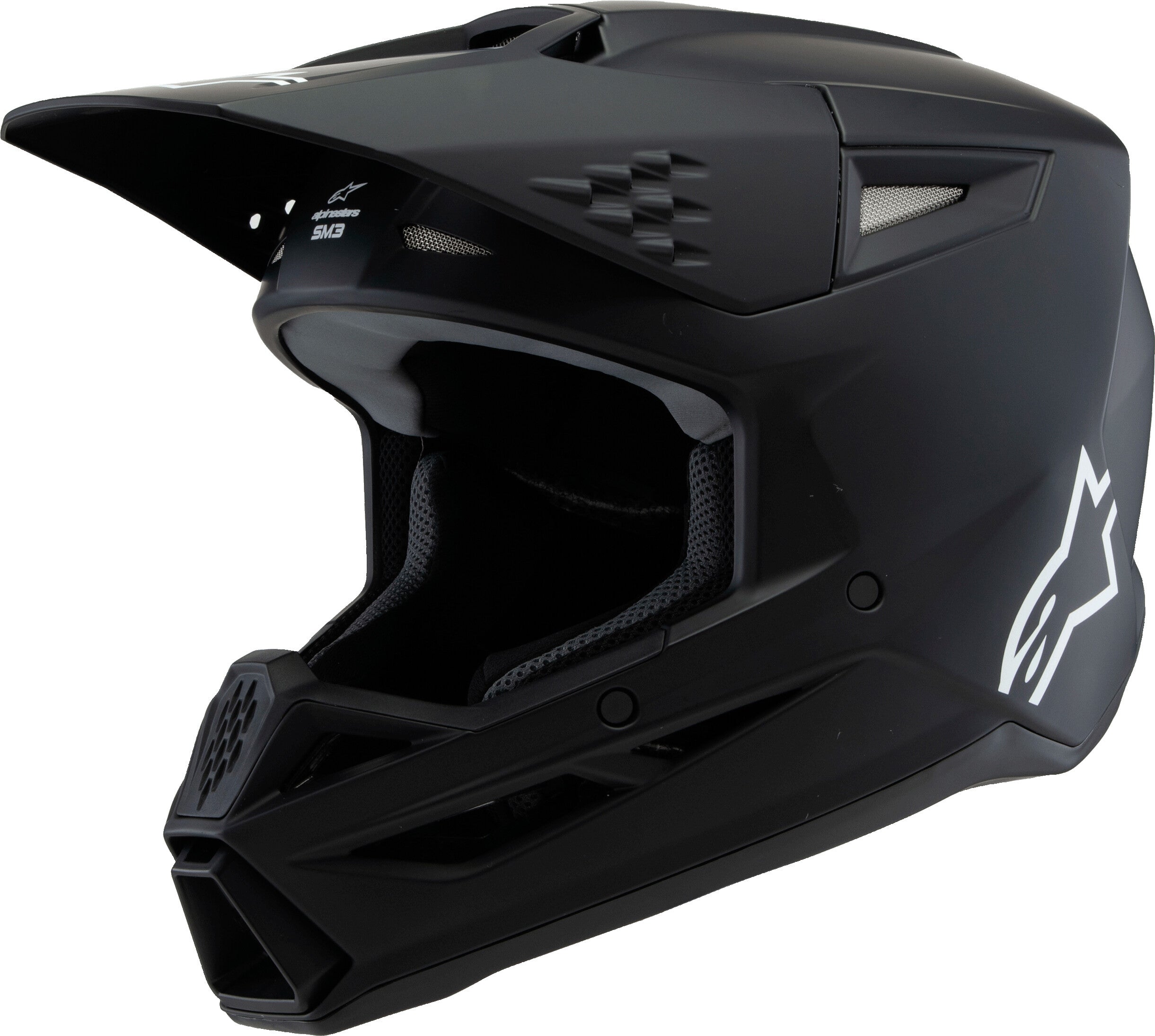 SM3 YOUTH SOLID HELMET BLACK MATTE YM
