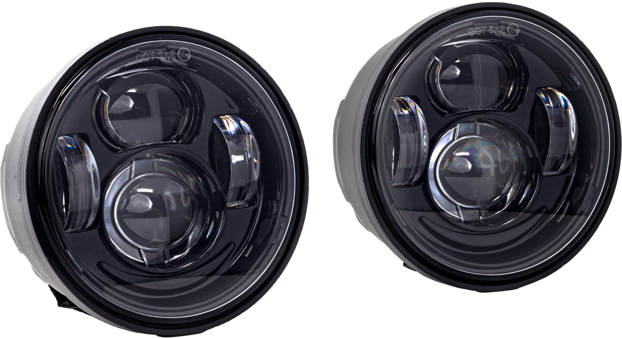 LED HEADLIGHT KIT (PAIR) BLK `08-17 FATBOB