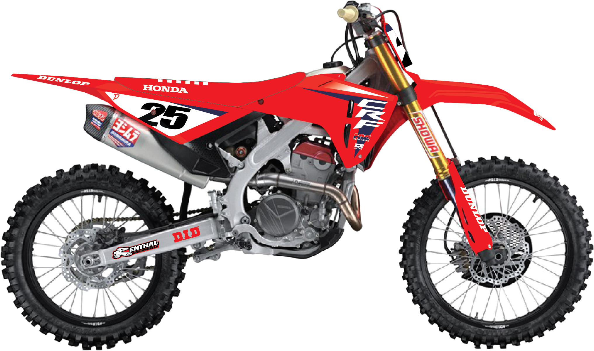COMPLETE KIT 25 HRC CRF 450R (21-24) WHT BG