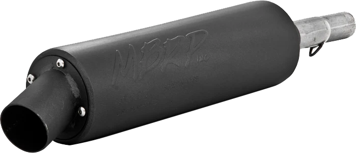 SINGLE SLIP-ON SYSTEM W/ UTILITY MUFFLER BLK YAM