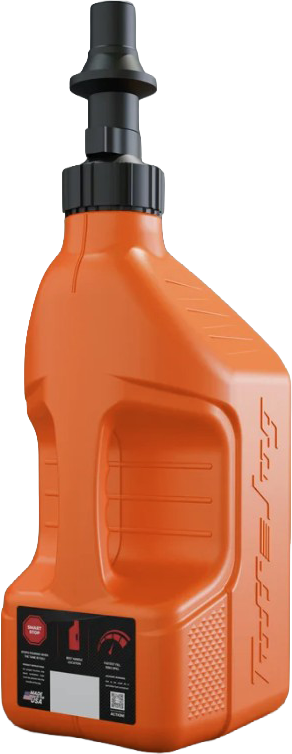 UTILITY CONTAINER ORANGE W/ BLACK CAP 2.5 GAL