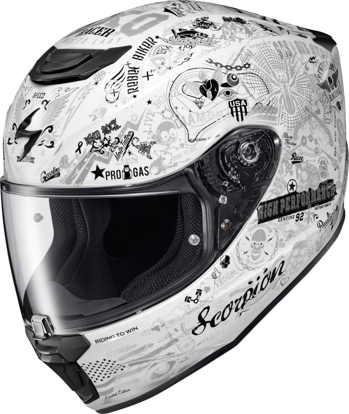 EXO-R330 FULL FACE HELMET SHAKE 2 WHITE SM