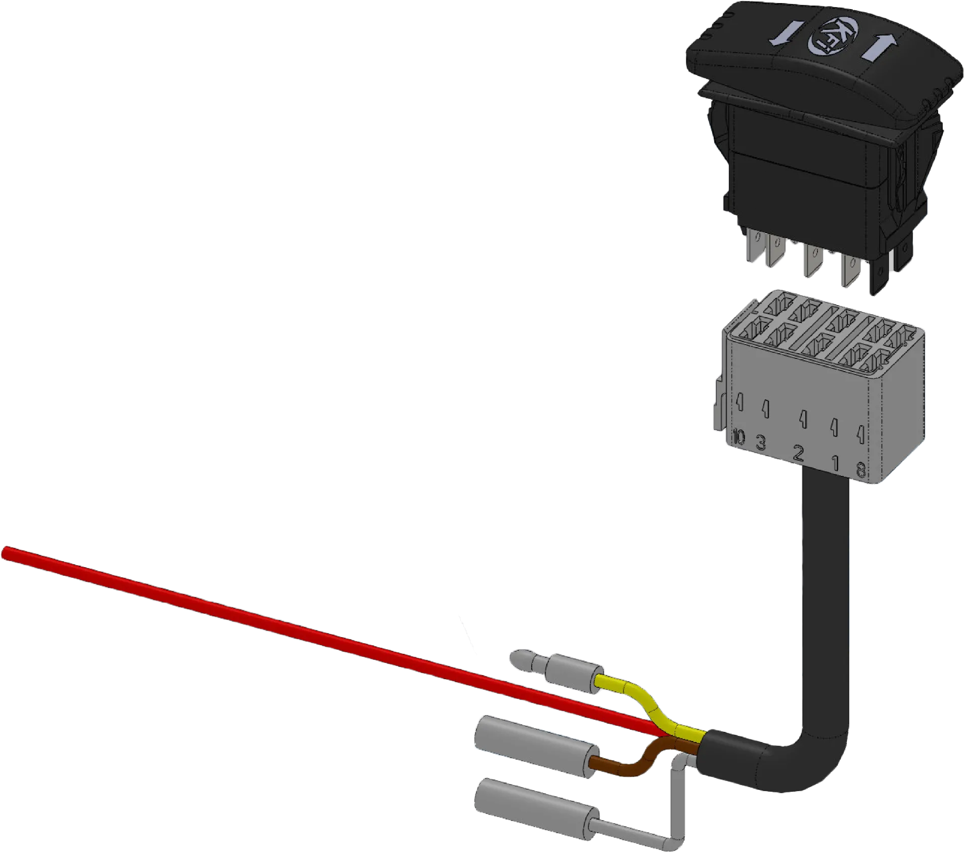 V-PLOW DASH CONTROL ROCKER