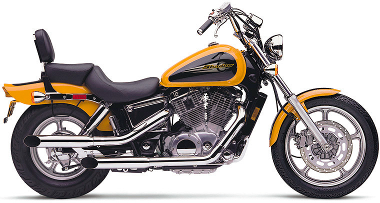 BLVD SLASHCUT SLIP ON CHROME HON VT1100 SPIRIT 97-07