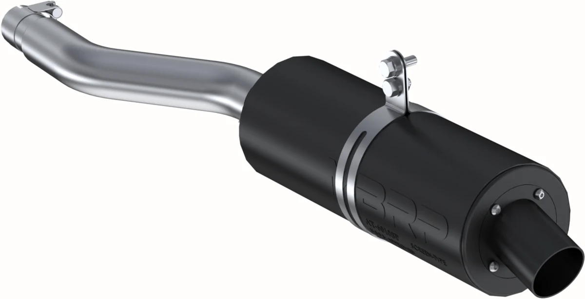 SINGLE SLIP-ON SYSTEM W/ 4.25" SPORT MUFFLER BLK