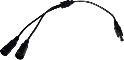 14" HELMET LIGHT SPLITTER 1 BATTERY TO 2 LIGHTS