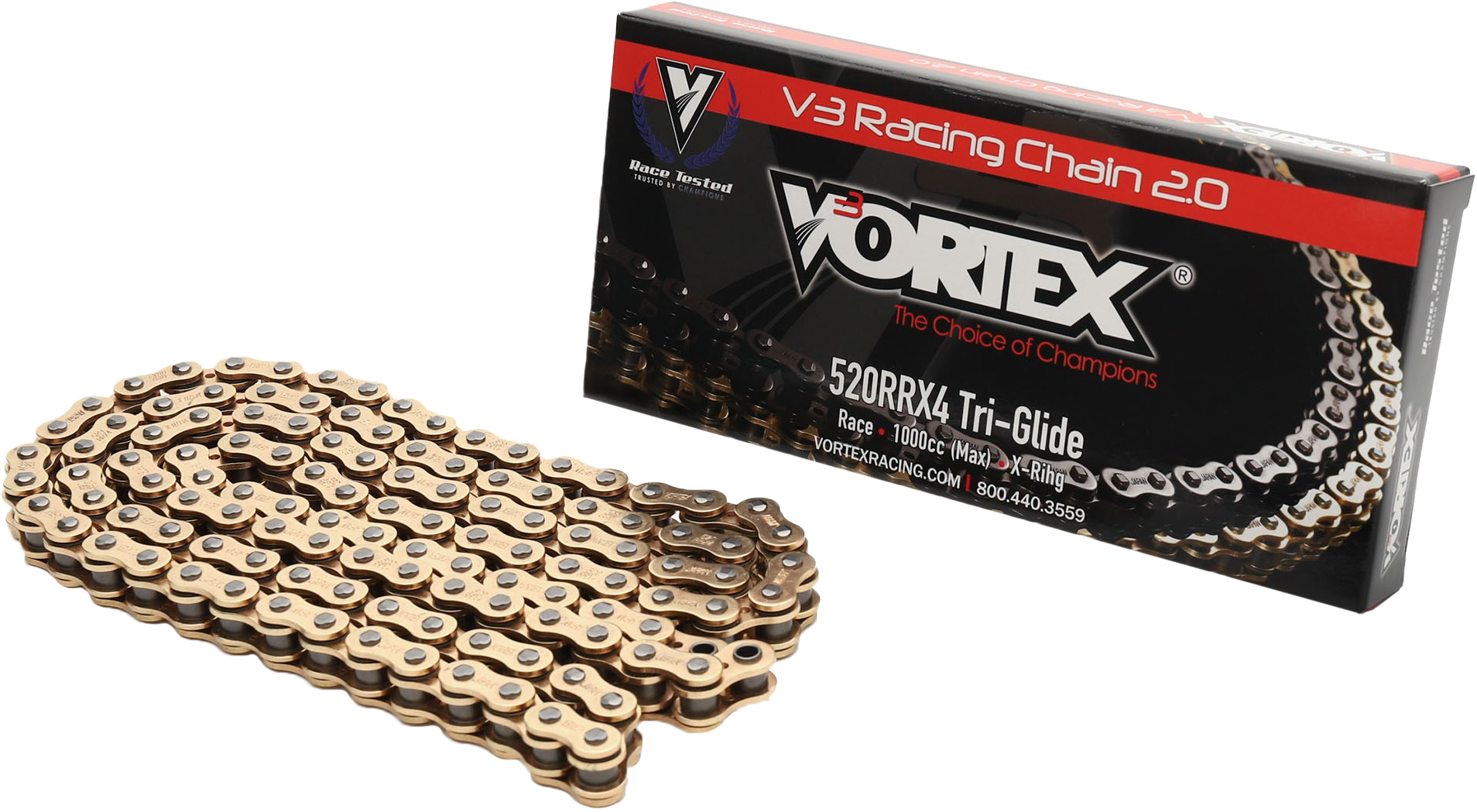 CHAIN RX4 X-RING 520-120L GOLD