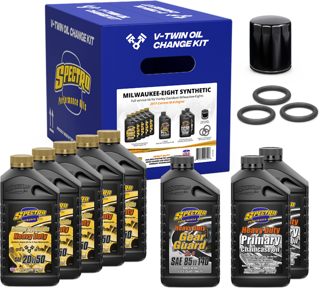 V-TWIN FULL OIL SERVICE KIT M8 SYNTHETIC