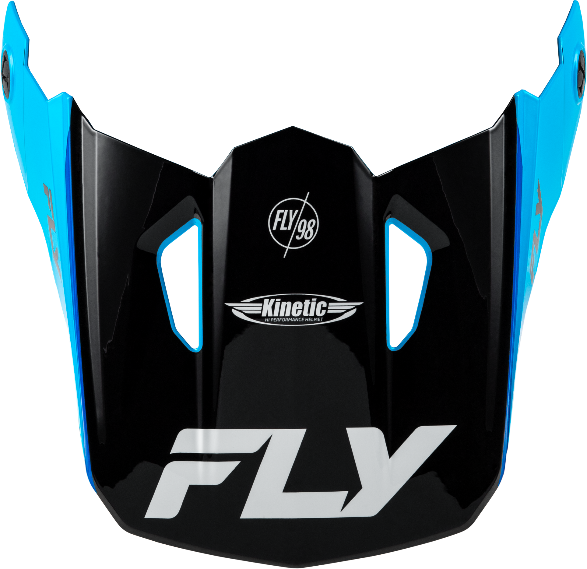 KINETIC RALLY HELMET VISOR BLUE/BLACK/WHITE MD/LG