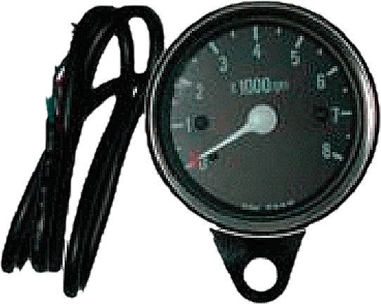 MINI 8000 RPM TACHOMETER BLACK FACE