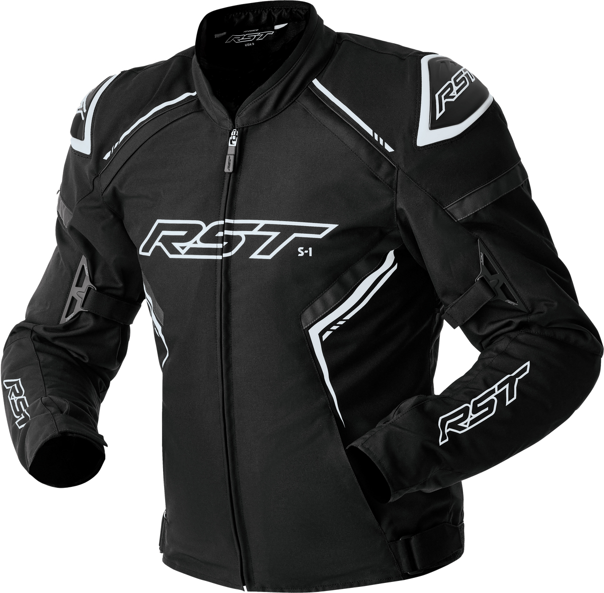 S1 D3O TEXTILE JACKET BLACK/WHITE XS