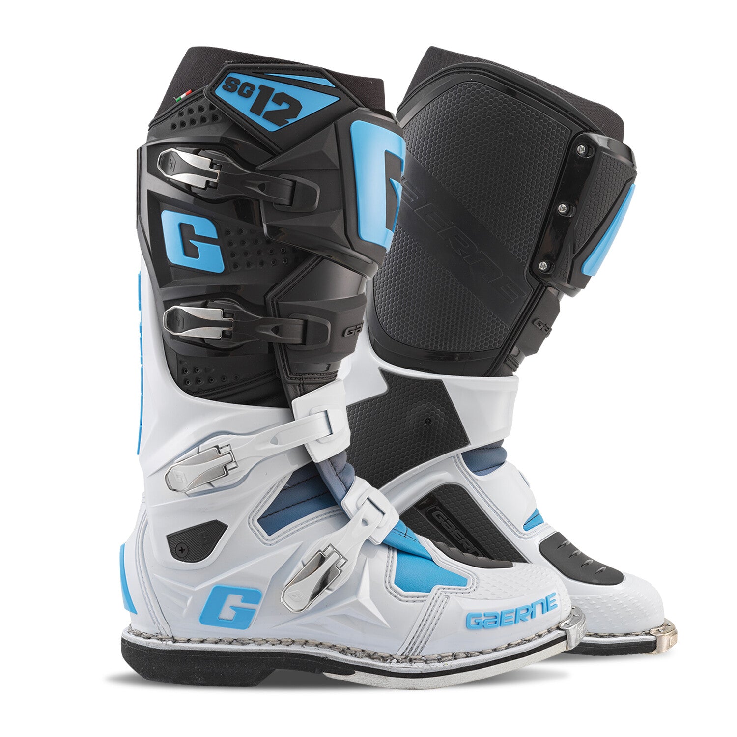 SG12 LE BOOTS BLK/WHT/CAROLINA BLUE SZ 09