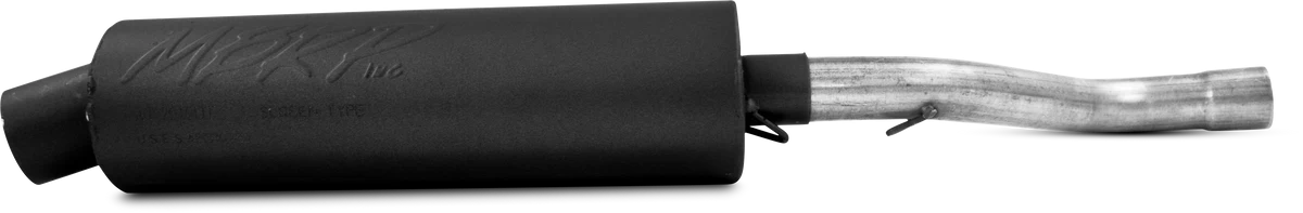 SINGLE SLIP-ON SYSTEM W/ UTILITY MUFFLER BLK KAW