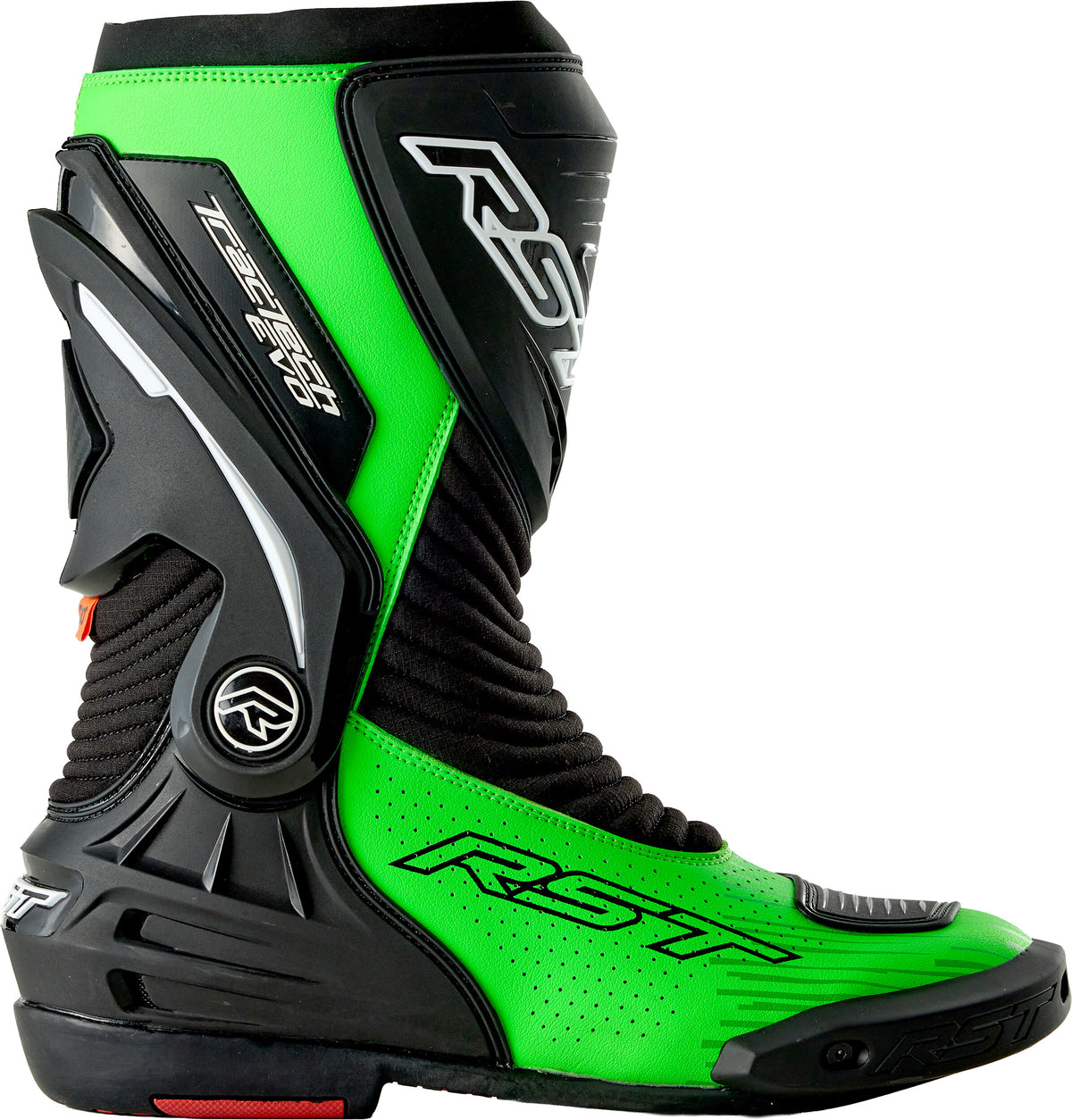 TRACTECH EVO D3O BOOT BLACK/FLO GREEN 13