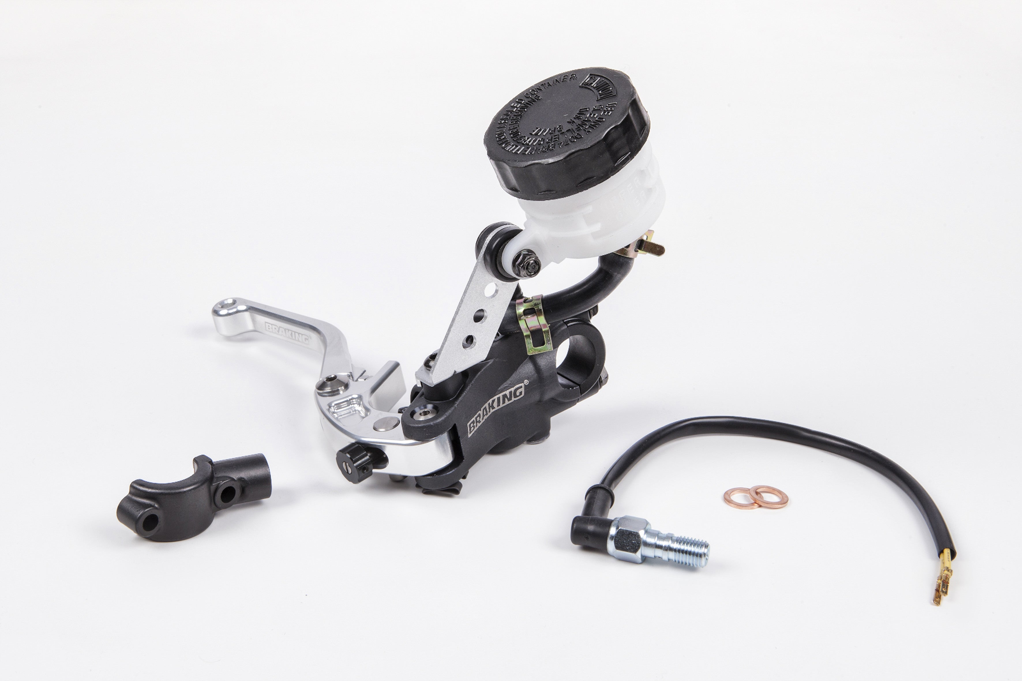 BRAKE MASTER CYLINDER 19MM LEVER SILVER
