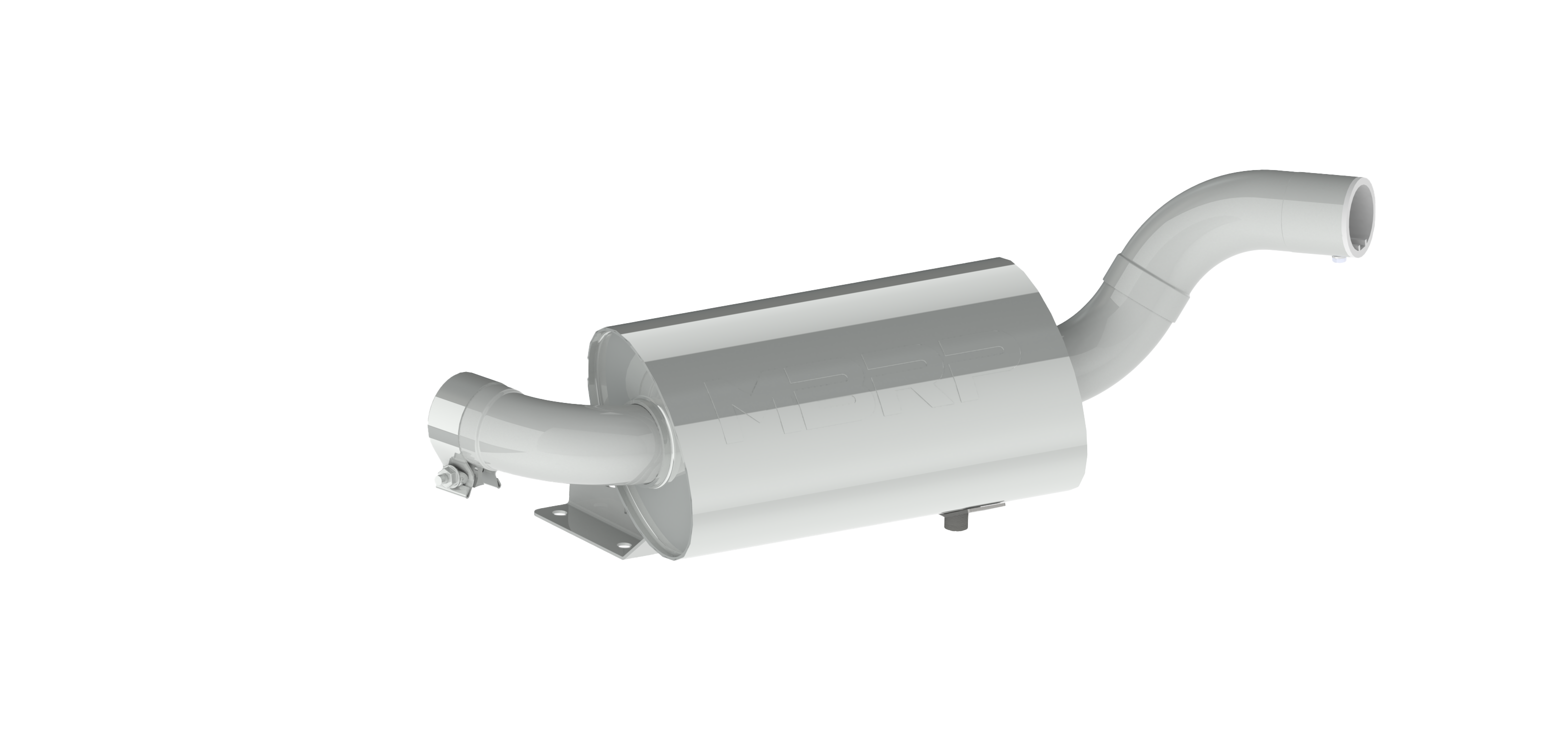 SINGLE SLIP-ON CENTER EXIT W/ PERFORMANCE MUFFLER CF TIP