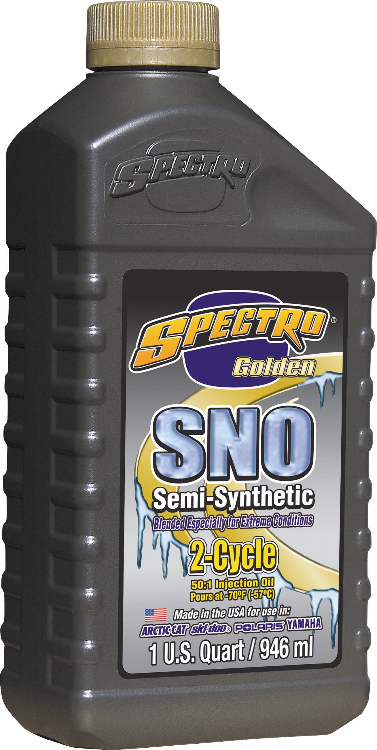 GOLDEN SNO SEMI-SYN INJECT OIL 2T 1QT