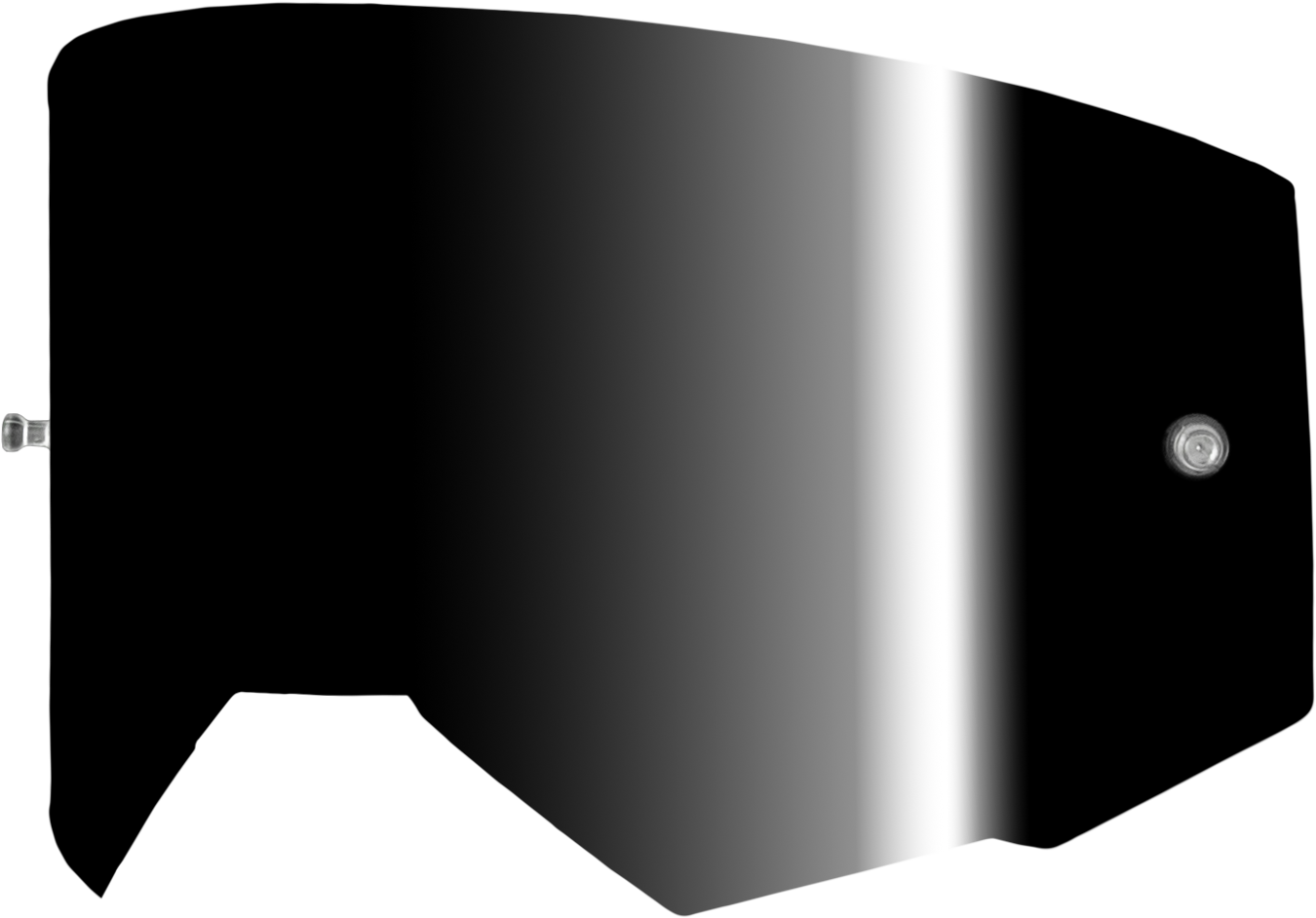 SINGLE LENS W/ POST ADULT W/ BLACK MIRROR/SMOKE LENS