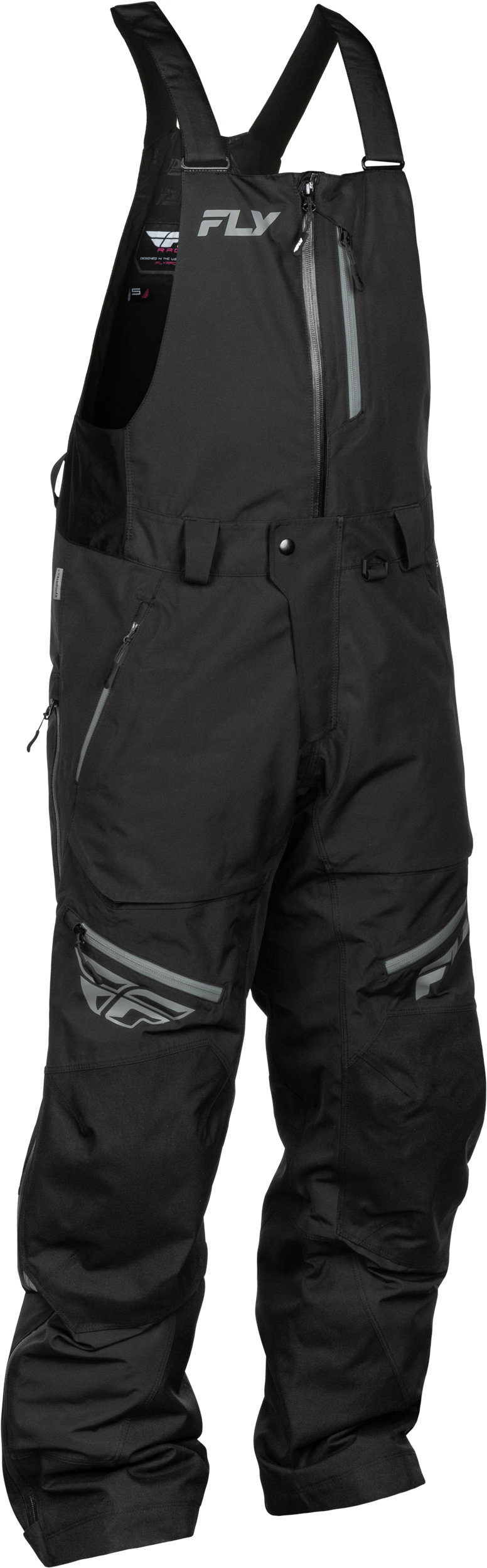 INCLINE BIB BLACK/GREY LG TALL