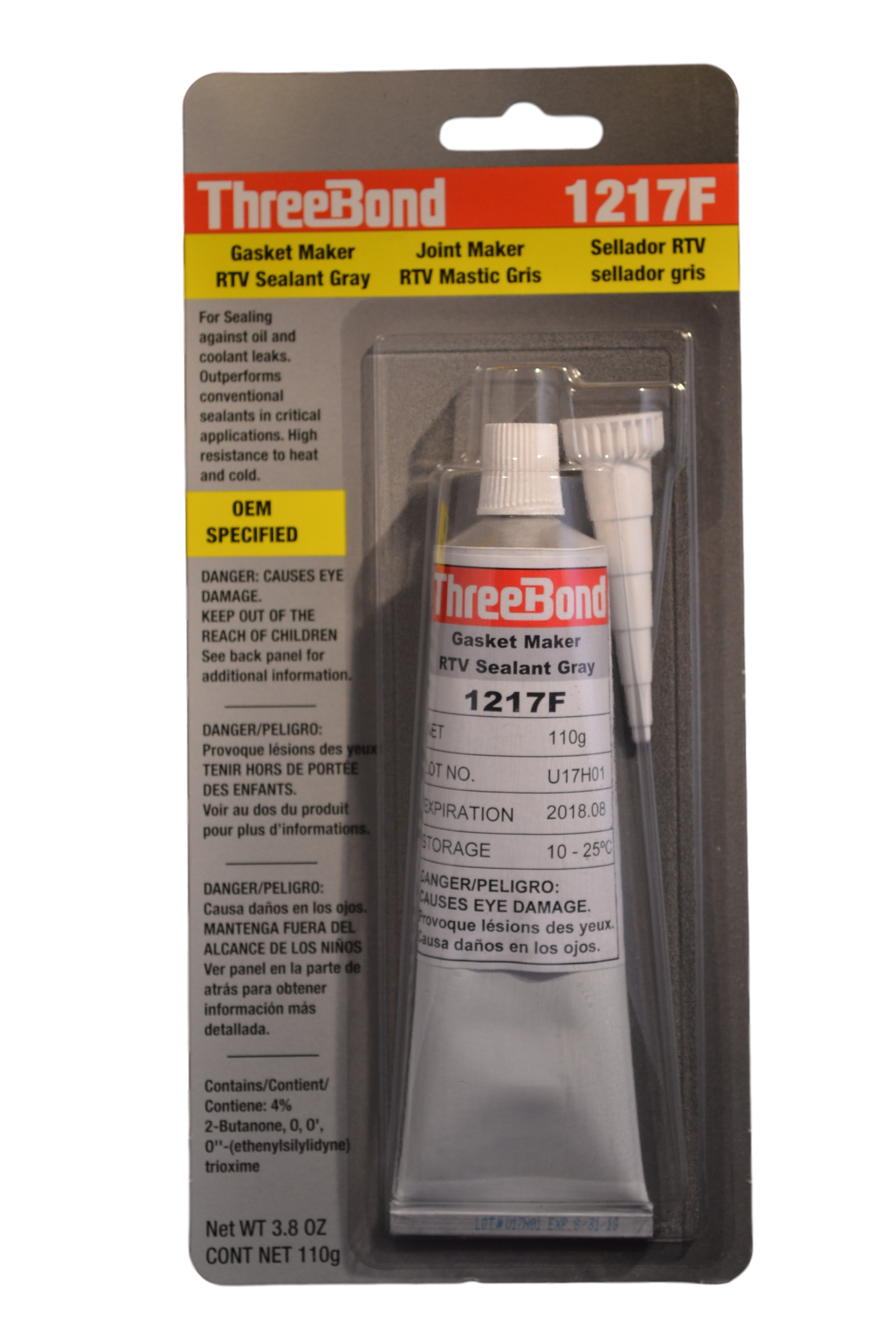 GASKET MAKER RTV SEALANT GREY 3.8OZ