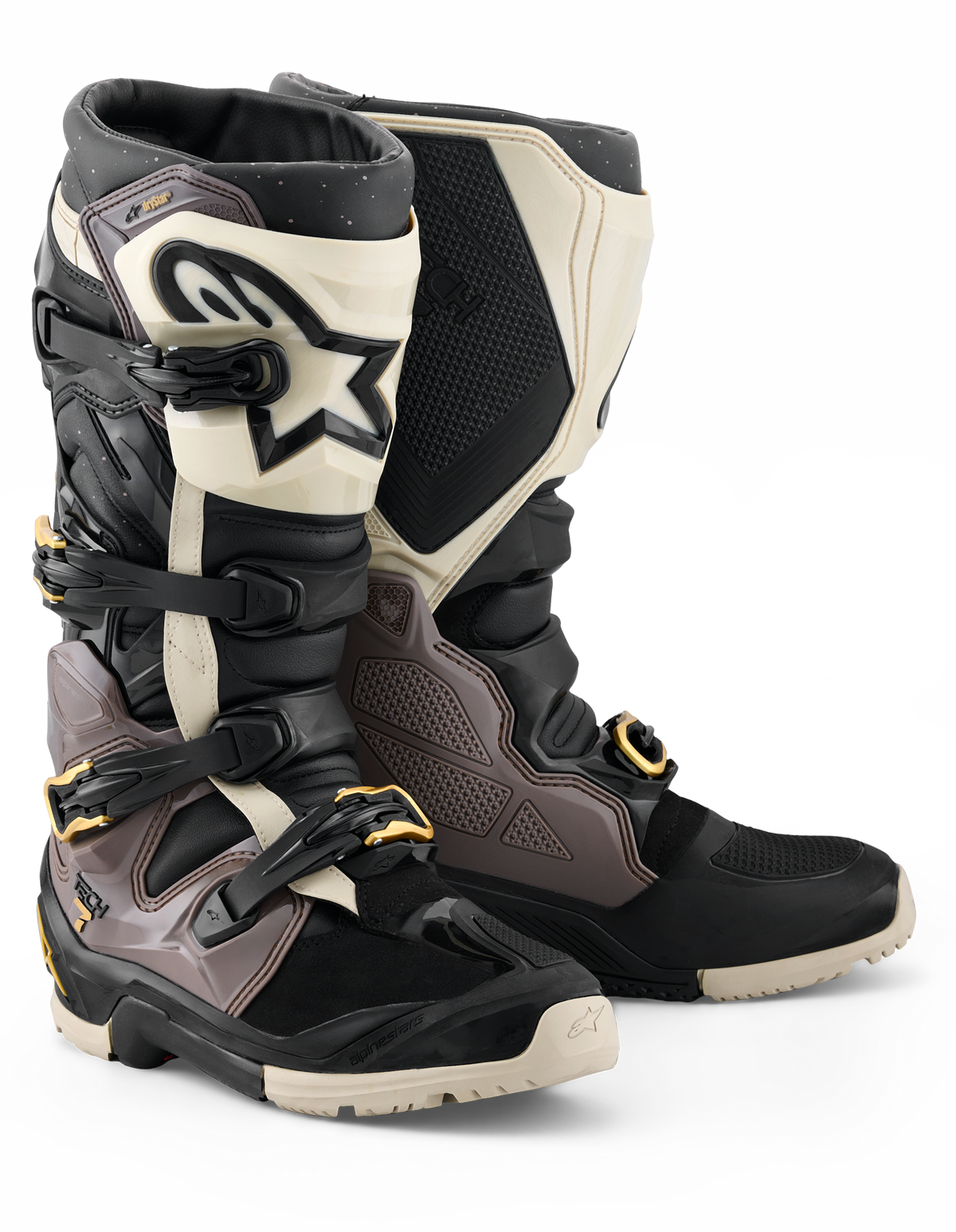 TECH 7 ENDURO DRYSTAR BLACK/DARK GRY/GOLD 10