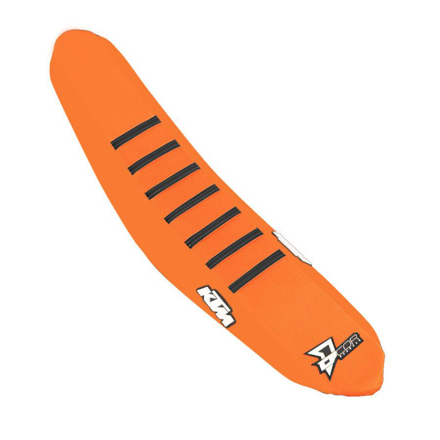SEAT COVER ORANGE BLACK RIBS KTM SX/F 125-450