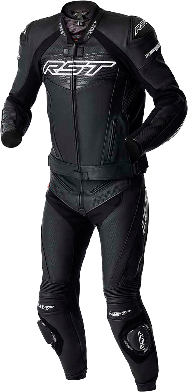 TRACTECH EVO D3O JACKET BLK/WHI LEATHER LG