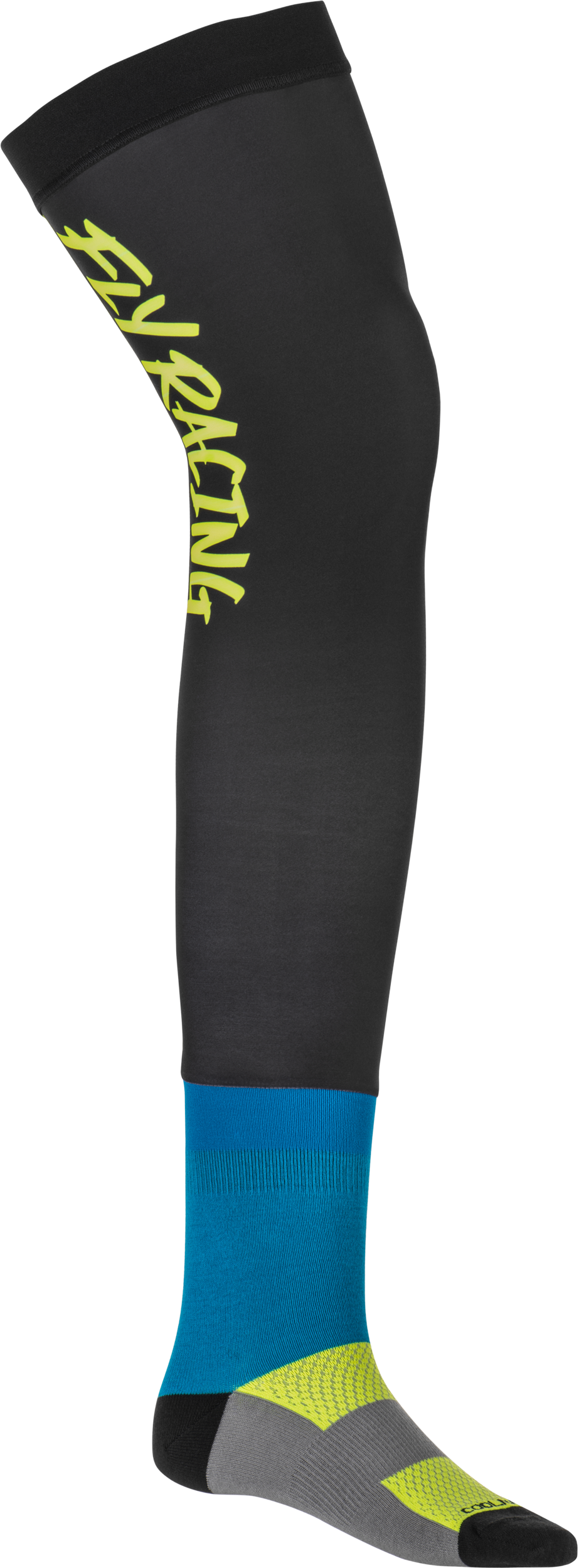 KNEE BRACE SOCKS HI-VIS/BLACK/BLUE LG/XL