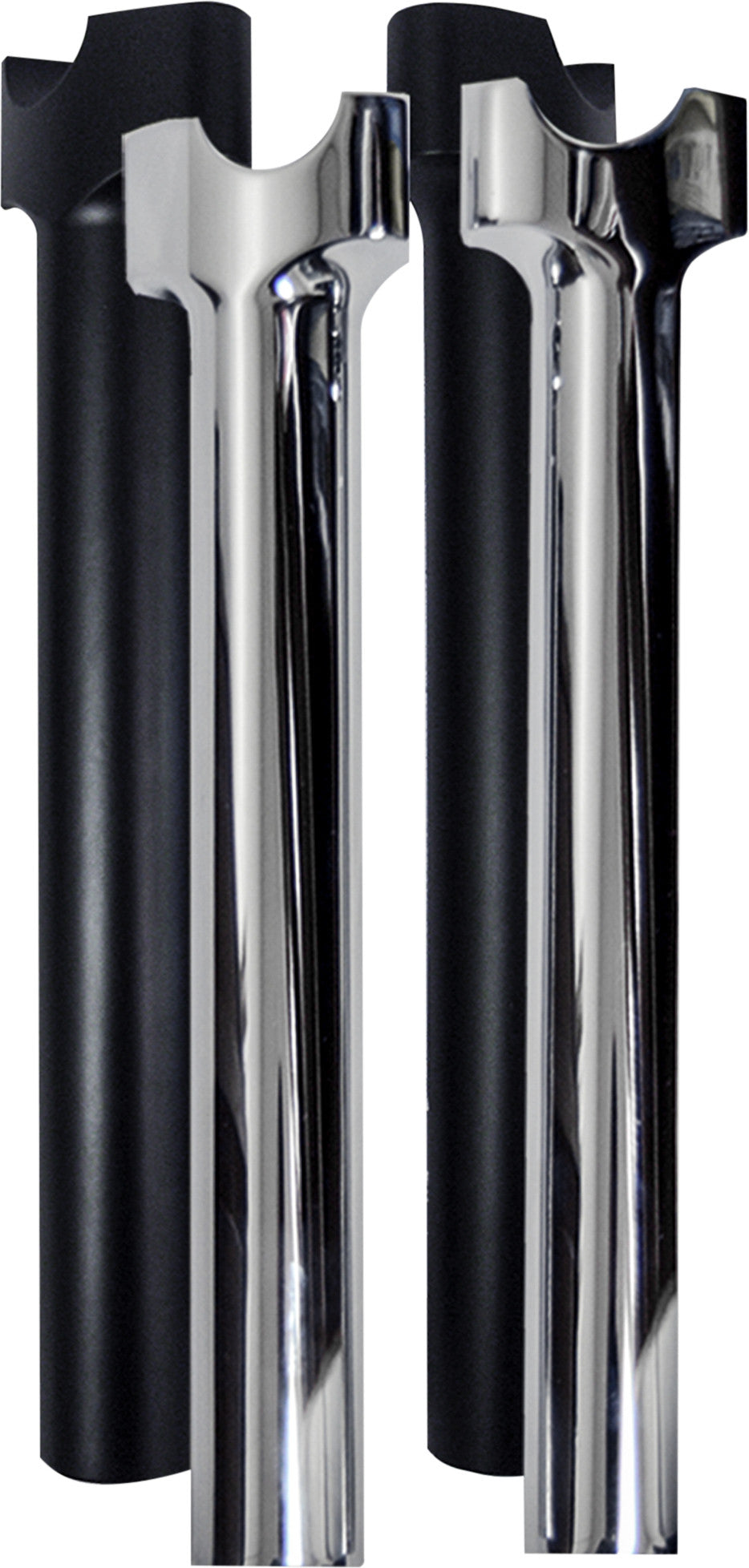 CHUBBY 9.5" STRAIGHT RISERS CHROME