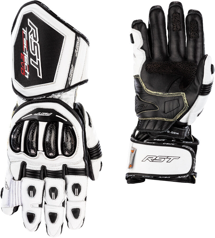 WOMENS TRACTECH EVO 4 CE GLOVE WHITE/BLACK LEATHER XL