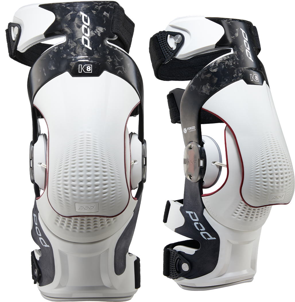 K8 3.0 KNEE BRACE CARBON (PR) CARBON/WHITE LG