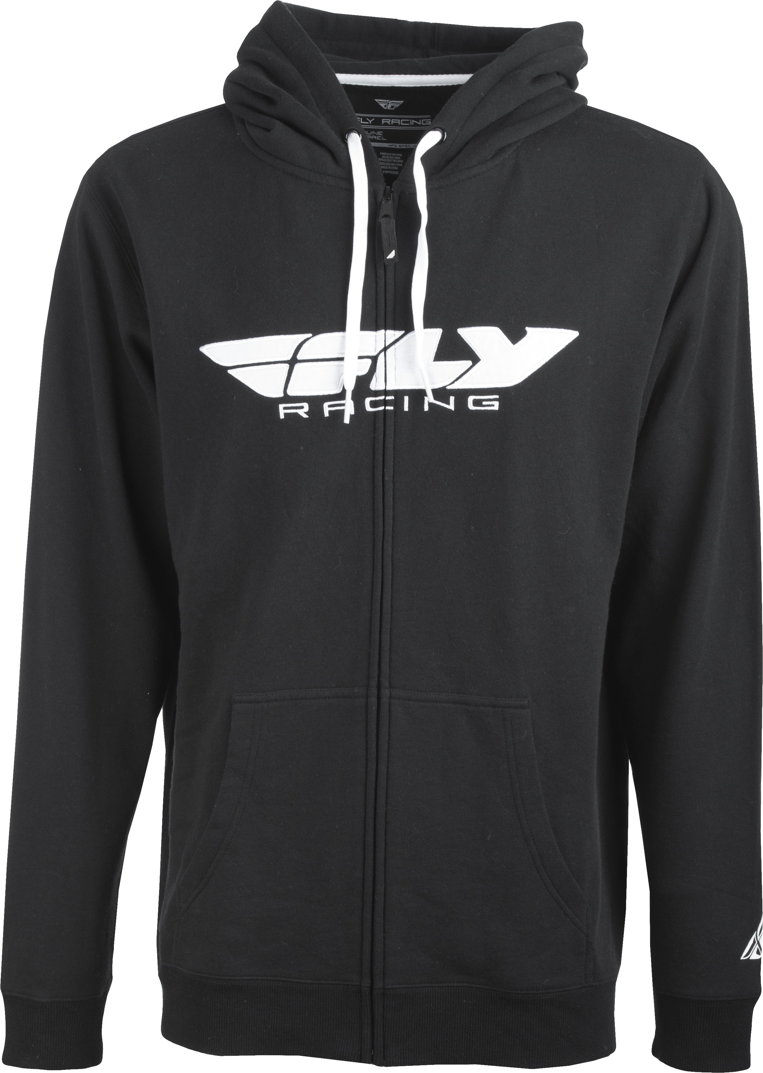 FLY CORPORATE ZIP UP HOODIE BLACK SM