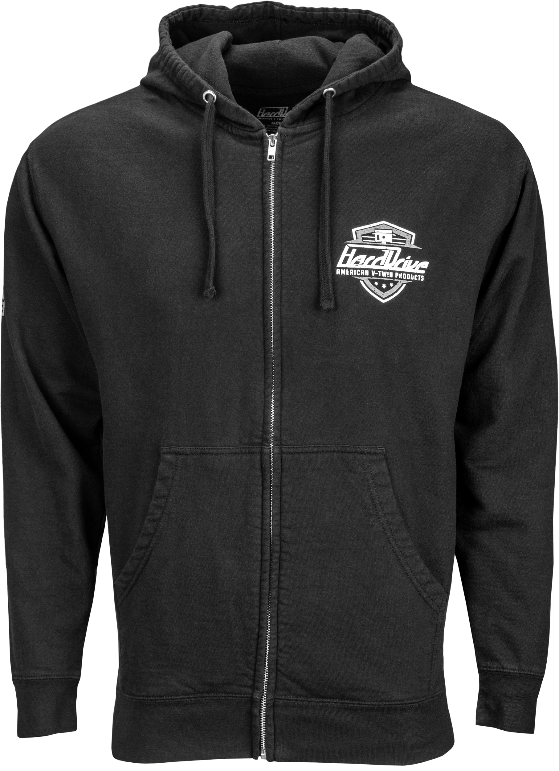HARDDRIVE SHIELD HOODIE BLACK/WHITE MD